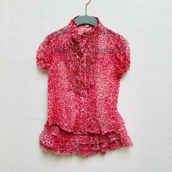 VERDE & MELA ANIMAL PRINT MATCHING SET 4 SILK Cashmere - Picture 1 of 9